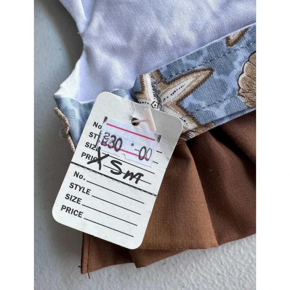 XS Small Dog Dress Brown Bow Skirt Puppy Cat Party Outfit Boutique‎ Glam Pet Paw